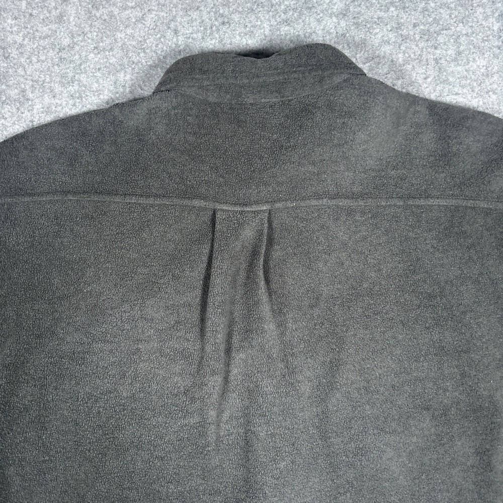 The North Face fleece buttoned jacket mens large Charcoal Grey outdoor hiking - Picture 15 of 16